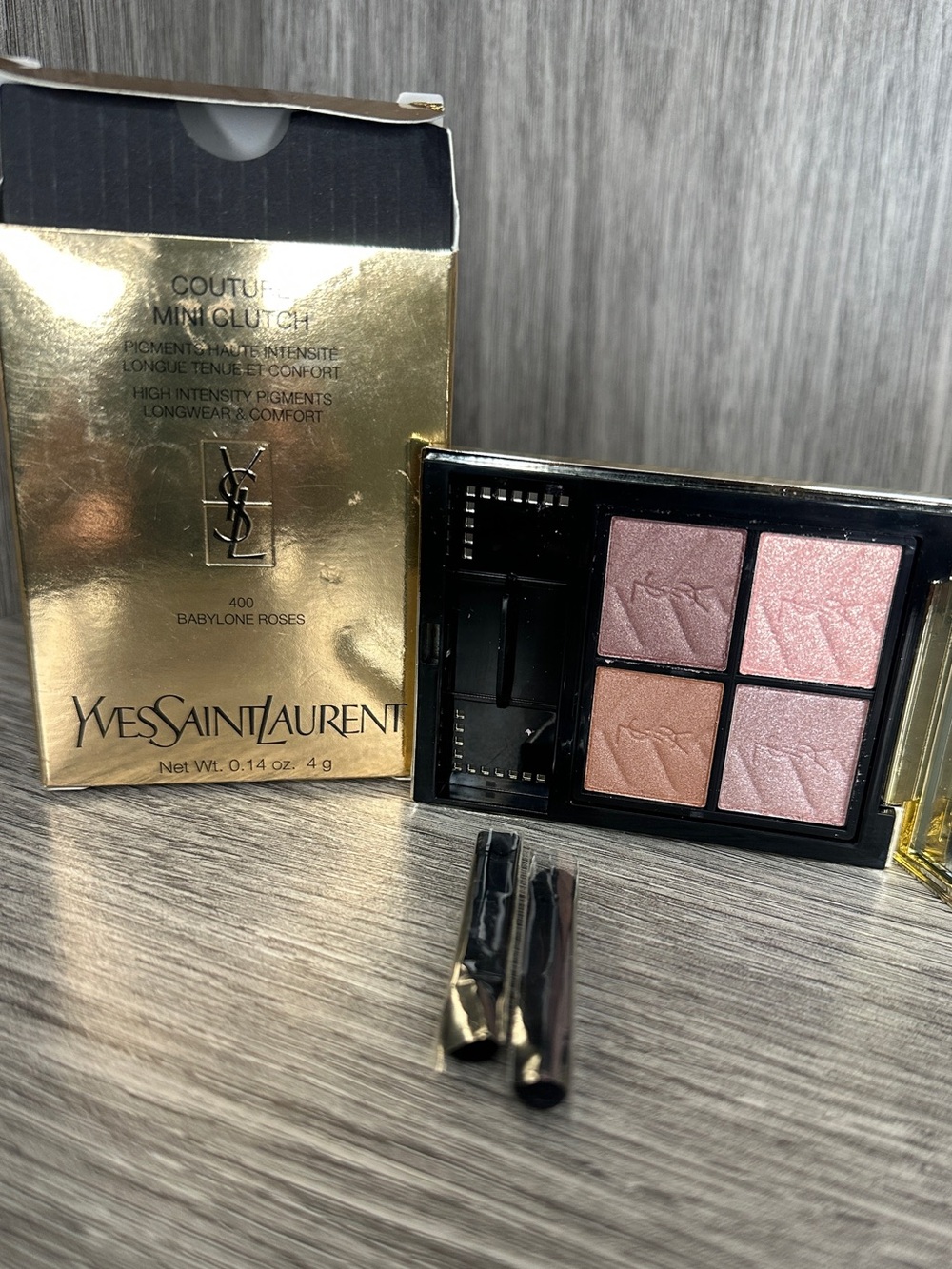 YSL Couture Mini Clutch- 400 Babylone Roses